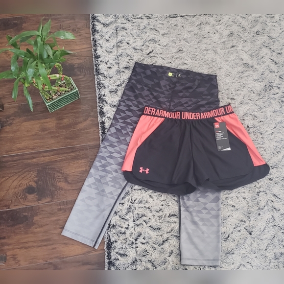 Under Armour Pants - NWT Underarmour shorts and xersion cropped legging